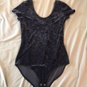 Velvet body suit